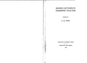 Tapa de Beijing lectures in harmonic analysis