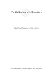 Tapa de The Old Testament in Byzantium