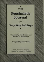Tapa de The pessimist's journal of very, very bad days