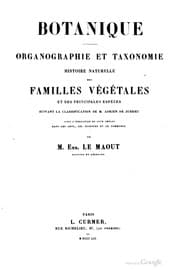 Tapa de Botanique: organographie et taxonomie