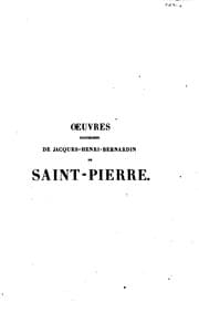 Tapa de Œuvres posthumes de Jacques-Henri-Bernardin de Saint-Pierre