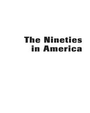 Tapa de The nineties in America