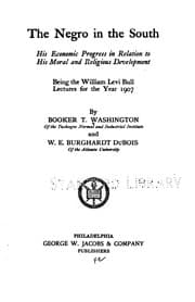 Tapa de The Negro in the South, his economic progress in relation to his moral and religious development