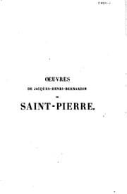 Tapa de Oeuvres de Jacques-Henri-Bernardin de Saint-Pierre