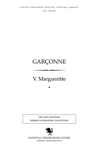 Tapa de La Garçonne
