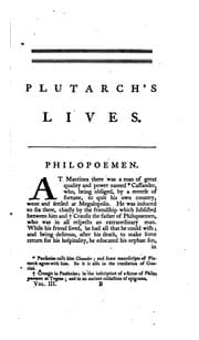 Tapa de Plutarch's lives