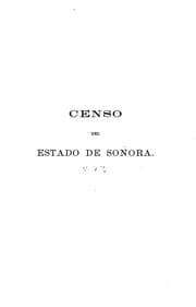 Tapa de Censo general de la Republica Mexicana verificado el 20 de octubre de 1895