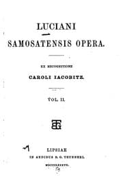 Tapa de Luciani Samosatensis Opera
