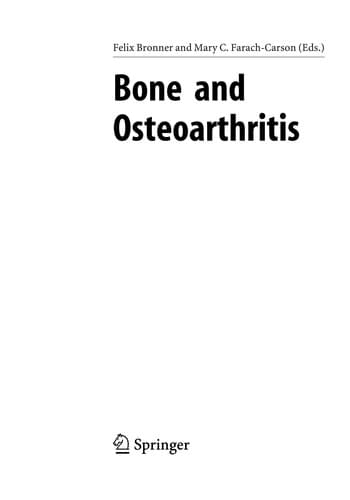 Tapa de Bone and osteoarthritis