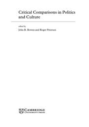 Tapa de Critical comparisons in politics and culture