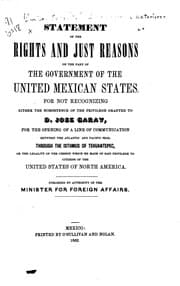 Tapa de Statement of the Rights and Just Reasons: On the Part of the Government of ...