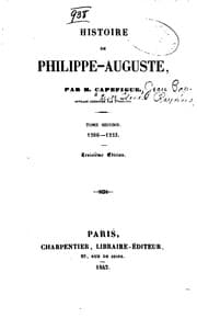 Tapa de Histoire de Philippe-Auguste