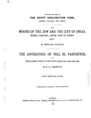 Tapa de The Mound of the Jew and the city of Onias