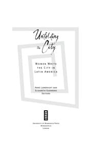 Tapa de Unfolding the city