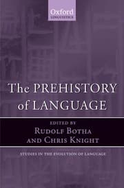 Tapa de The prehistory of language