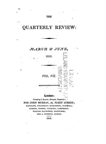 Tapa de The Quarterly Review