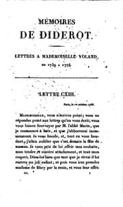 Tapa de Mémoires, correspondance et ouvrages inédits de Diderot
