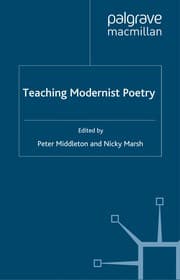 Tapa de Teaching modernist poetry