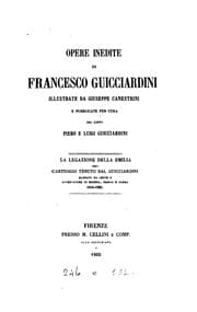 Tapa de Opere inedite di Francesco Guicciardini