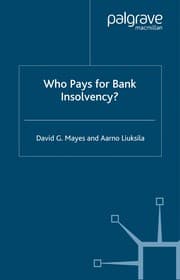 Tapa de Who pays for bank insolvency?