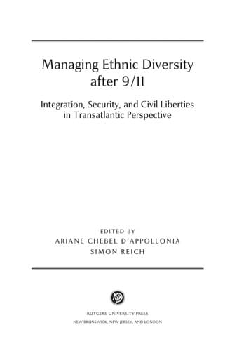 Tapa de Managing ethnic diversity after 9/11