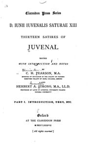 Tapa de Thirteen Satires of Juvenal