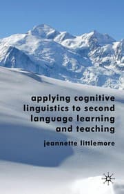 Tapa de Applying cognitive linguistics to second language learning and teaching