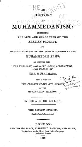 Tapa de An history of Muhammedanism