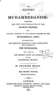 Tapa de An history of Muhammedanism