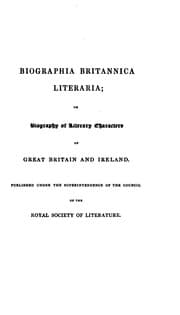 Tapa de Biographia Britannica literaria