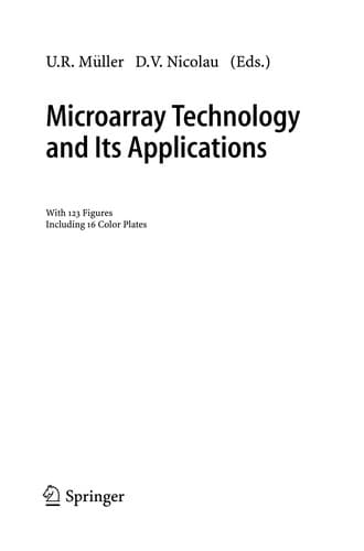 Tapa de Microarray technology and its applications