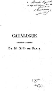 Tapa de Catalogue de livres rares et précieux, la plupart d'une élégante reliure et bien conservés, d'un ...