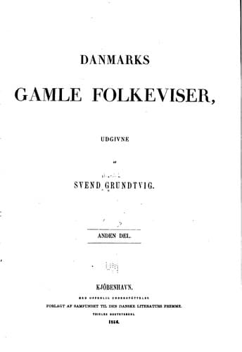 Tapa de Danmarks gamle folkeviser