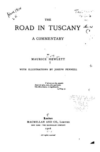 Tapa de The road in Tuscany
