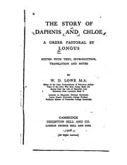 Tapa de The Story of Daphnis and Chloe: A Greek Pastoral