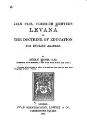 Tapa de Levana; Or, The Doctrine of Education: For English Readers