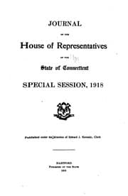 Tapa de Journal of the House of Representatives of the State of Connecticut