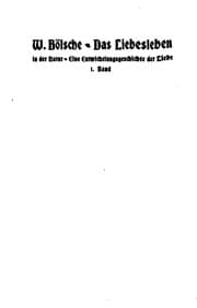Tapa de Das Liebesleben in der Natur: Eine Entwickelungsgeschichte der Liebe 16 bis ...