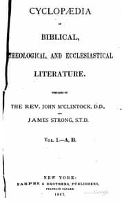 Tapa de Cyclopaedia of Biblical, theological, and ecclesiastical literature