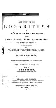 Tapa de Seven-figure logarithms of numbers from 1 to 108000
