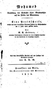 Tapa de Mohamed Darstellung des Einflusses seiner Glaubenslehre auf die Völker des ...