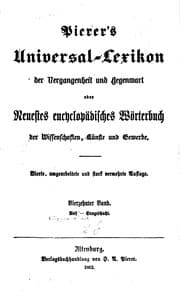 Tapa de Universal-lexikon der gegenwart und vergangenheit