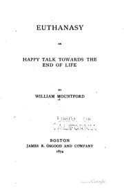 Tapa de Euthanasy, or, Happy talk towards the end of life