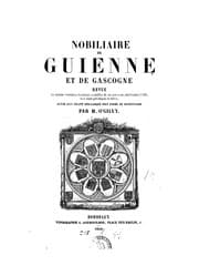 Tapa de Nobiliaire de Guienne et de Gascogne