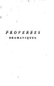 Tapa de Proverbes dramatiques