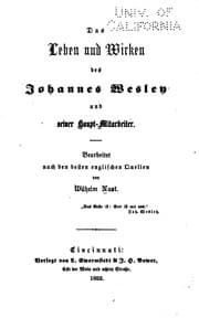 Tapa de Das Leben und Wirken des Johannes Wesley und seiner Haupt-mitarbeiter