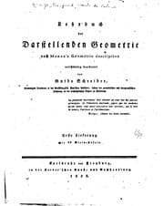 Tapa de Lehrbuch der darstellenden Geometrie: Nach Monges Géométrie Descriptive
