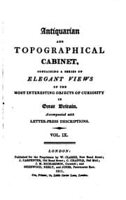 Tapa de Antiquarian and Topographical Cabinet,: Containing a Series of Elegant Views ...