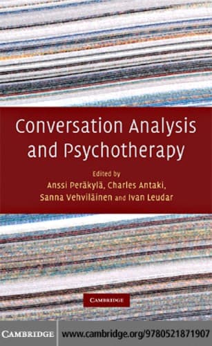 Tapa de Conversation analysis and psychotherapy