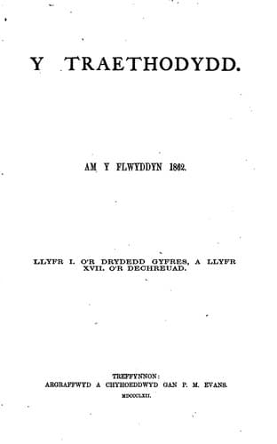 Tapa de Y Traethodydd